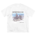 ZONN’s Bug-endのバイク女子スケッチ　01 ビッグシルエットTシャツ