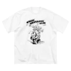 nidan-illustrationの"WHITE MUSTACHE CLUB"(タイトルなし)) ビッグシルエットTシャツ