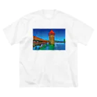 GALLERY misutawoのスイス カペル橋 ビッグシルエットTシャツ