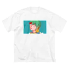 あじさいのオトメゴコロｔシャツ ビッグシルエットTシャツ