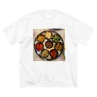 ひょうたんのバングラ飯 ビッグシルエットTシャツ