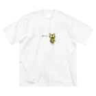 cardboardartzの三毛猫コロンボ ビッグシルエットTシャツ