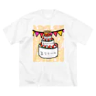 GN official online shopのクソデカ誕生日ケーキ ビッグシルエットTシャツ