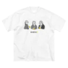 ビールとアート TM-3 Designの偉人 × BEER（三人の音楽家）黒線画 루즈핏 티셔츠