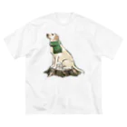 犬グッズの店しえるぶるーのマフラー犬　ラブラドルレトリバー Big T-Shirt