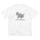 ともえのえ - 柴犬とか動物色々のI GOT VACCINATED Shiba dog black Big T-Shirt