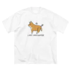 ともえのえ - 柴犬とか動物色々のI GOT VACCINATED Shiba dog ビッグシルエットTシャツ