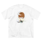 subarisuの多肉の寄せ植えをしている人(カラー) ビッグシルエットTシャツ