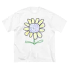 Margaritaの庭のひまわり ビッグシルエットTシャツ