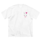 PostPet Official ShopのLOVEモモ ビッグシルエットTシャツ