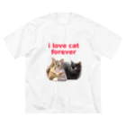 teenage storeのi love cat forever Big T-Shirt