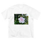 猫舌の#004 althaea rosea ビッグシルエットTシャツ