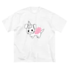 おやすみのしあわせゆにこーん ビッグシルエットTシャツ