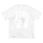 ti-puの握り手イラスト ビッグシルエットTシャツ