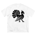 MANOSKEのFANTASMA BIRD (BLACK) ビッグシルエットTシャツ