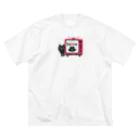 イラスト MONYAAT の黒猫のテレビに出るにゃー M Big T-Shirt