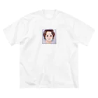 しろくろのぽっちゃり美男子風 ビッグシルエットTシャツ