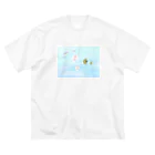 あゆみまるの海の生き物クリオネ ビッグシルエットTシャツ