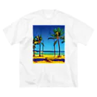 GALLERY misutawoのフィリピン ボラカイ島のビーチ ビッグシルエットTシャツ