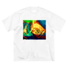 MUGURa-屋の虚空　黄 ビッグシルエットTシャツ