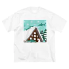 そいそいソイラテの冬サメ(ヨゴレザメ) Big T-Shirt