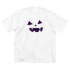 ゆずずショップのハロウィンおばけカボチャ🎃 ビッグシルエットTシャツ