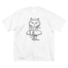 mkumakumaのおひとりにゃま ビッグシルエットTシャツ