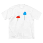 鈴山ちほのキノコくん(背景なし) ビッグシルエットTシャツ