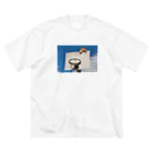 Neko baccaの猫とバスケットゴール② ビッグシルエットTシャツ