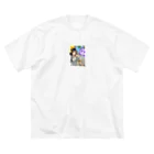 深瀬の深瀬缶バッジ ビッグシルエットTシャツ