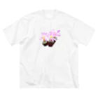 POJO  CACTUSの可憐な花 コノフィツム バリエンス 多肉植物 ビッグシルエットTシャツ