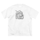  LUCKY BY CHANCE(らっきーばいちゃんす)のタコ ビッグシルエットTシャツ