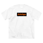 Antelope Sports ClubのAntelope Black BOX ロゴ Big T-Shirt