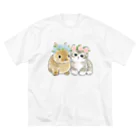 mofusandのうさにゃん ビッグシルエットTシャツ