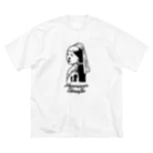 HermannStrasseのイラスト絵画：フェルメールとフトアゴヒゲトカゲ Big T-Shirt