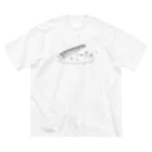 箏譜職人 織姫の箏と桜（黒線） Big T-Shirt