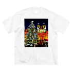 GALLERY misutawoのプラハ 夜のクリスマスツリーとティーン教会 Big T-Shirt