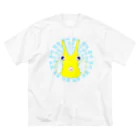 LalaHangeulのコンゴウフグ　ハングルデザイン(サークル) ビッグシルエットTシャツ