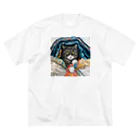 aomanecoのいたずら こねこ ビッグシルエットTシャツ