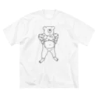 YUICHI design shopのぽっこりクマ ビッグシルエットTシャツ