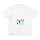 まるよこななめのランナー:エビフライ ビッグシルエットTシャツ