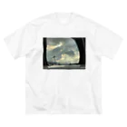 2929gawDesignShop358のSunset over the Mirror ビッグシルエットTシャツ