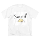 マカロニ専門店の成功への光　－マカロニを添えて－ ビッグシルエットTシャツ