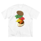 AWESOME HAMBURGERのチーズバーガー ビッグシルエットTシャツ