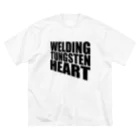 日本酒ロックのWWELDING TUNGSTEN HEART ビッグシルエットTシャツ