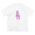 ももたま🍑のお絵描き「パンたべるウサギ」 Big T-Shirt