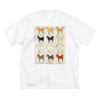 よもぎたけのこの柴犬(前) ビッグシルエットTシャツ