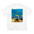 GALLERY misutawoのスイス シュピーツの駅 ビッグシルエットTシャツ