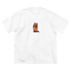 中島トムヤムクンの猫のバケモン ビッグシルエットTシャツ