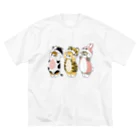 mofusandの被り物にゃん ビッグシルエットTシャツ